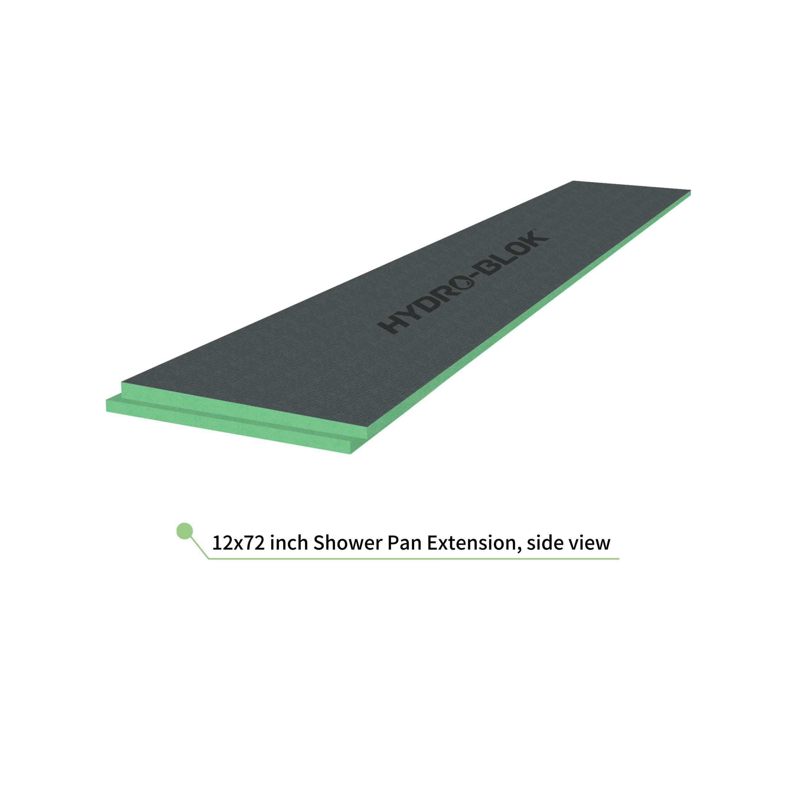 1272InchesLowProfileShowerPanExtensionSideView 1272InchesLowProfileShowerPanExtensionSideView