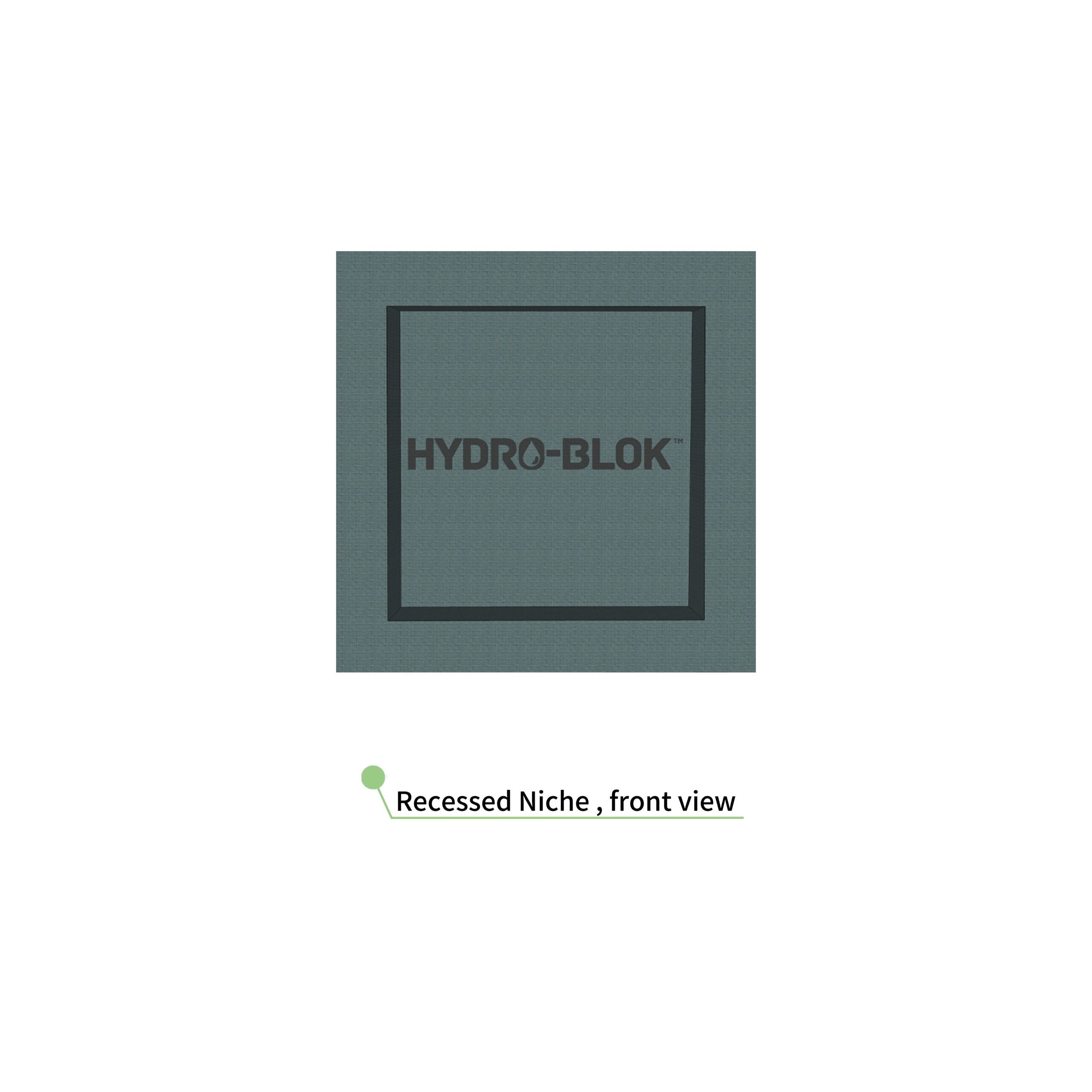 1616InchesRecessedNicheFrontView 1616InchesRecessedNicheFrontView