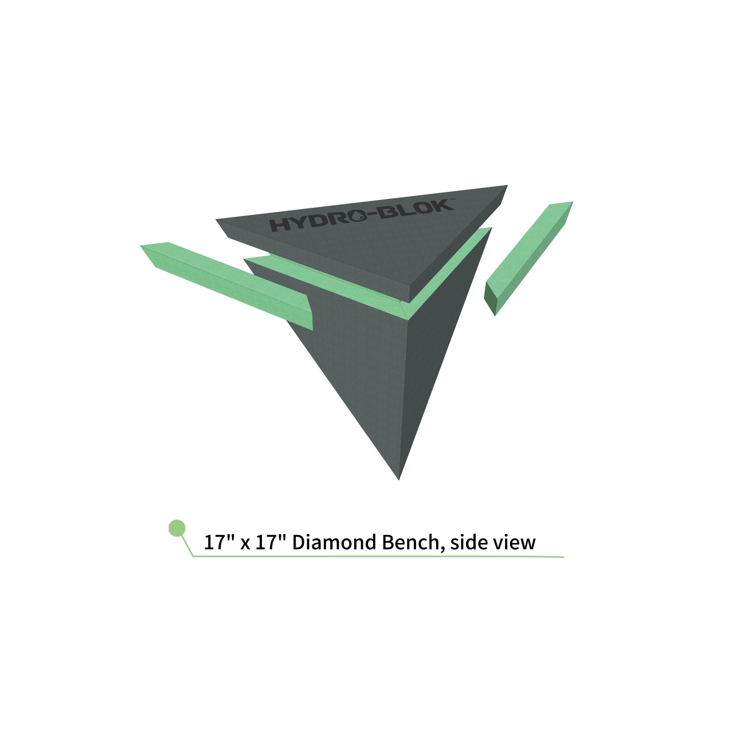 1717Diamond BenchSideView 1717DiamondBenchSideView