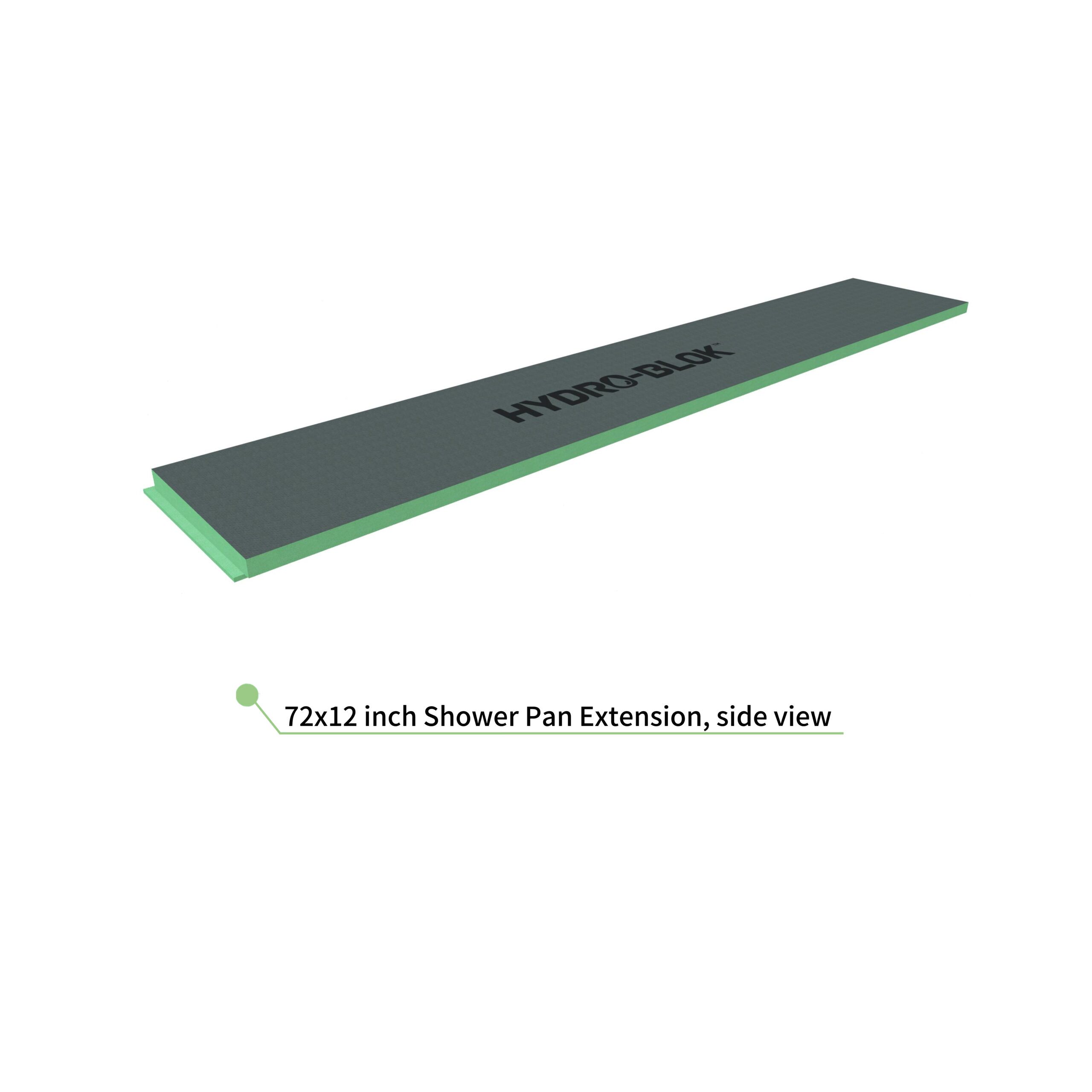 7212InchesThinSingleSlopeShowerPanExtensionSideView 7212InchesThinSingleSlopeShowerPanExtensionSideView